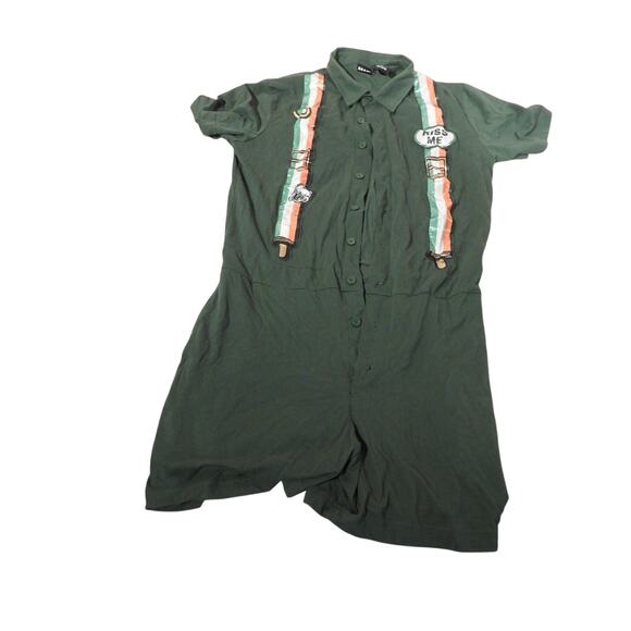 Tipsy Elves Men’s Shirt XL Green Button-Up “Kiss Me” Ireland  St. Patrick’s Day - Picture 1 of 1